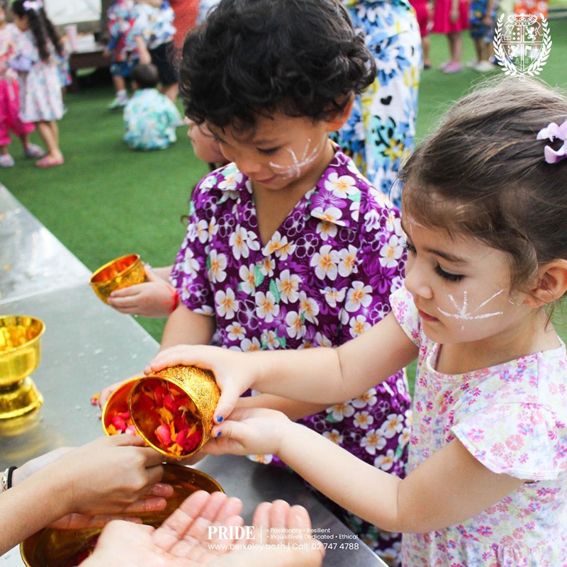 songkran event at berkeley school bangkok